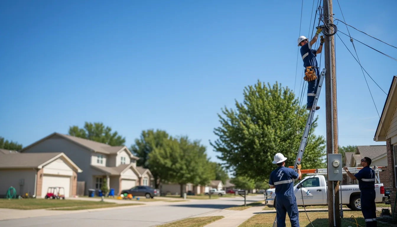 Residential electrician providing installation services in Brooklyn, IA